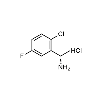 (S)-1-(2-氯-5-氟苯基)乙胺盐酸盐结构式