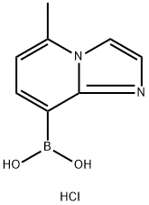 {5-Methylimidazo[1,2-a]pyridin-8-yl}boronic acid hydrochloride Structure