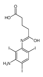 5-(3-amino-2,4,6-triiodoanilino)-5-oxopentanoic acid Structure