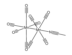 (acetonitrile)nona(carbonyl)dimanganese Structure