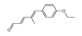 2,4-Pentadienal,5-(4-ethoxyphenyl)-4-methyl-,(2E,4E)-(9CI) Structure