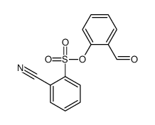 2-CYANO-BENZENESULFONIC ACID 2-FORMYLPHENYL ESTER Structure