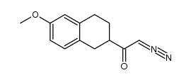 2-diazo-1-(6-methoxy-1,2,3,4-tetrahydronaphthalen-2-yl)ethanone Structure