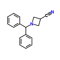 1-(Diphenylmethyl)azetidin-3-carbonitril Structure