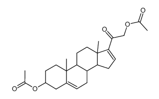 Diacetic acid 20-oxopregna-5,16-diene-3β,21-diyl ester结构式