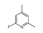 Pyridine, 2-fluoro-4,6-dimethyl- (9CI) Structure