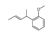 2-(1-methyl-but-2-enyl)-anisole Structure