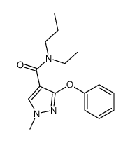 N-ethyl-1-methyl-3-phenoxy-N-propylpyrazole-4-carboxamide Structure