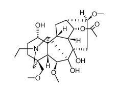 14-Acetyldelcosine Structure