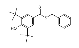 α-methylbenzyl 3,5-di-t-butyl-4-hydroxydithiobenzoate Structure