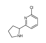 2-Chloro-6-pyrrolidin-2-yl-pyridine structure