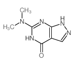 4H-Pyrazolo[3,4-d]pyrimidin-4-one,6-(dimethylamino)-1,5-dihydro- structure