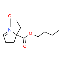 2H-Pyrrole-2-carboxylicacid,2-ethyl-3,4-dihydro-,butylester,1-oxide(9CI) structure