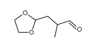 3-[1,3]dioxolan-2-yl-2-methyl-propionaldehyde结构式