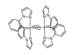 [Ir(phenylpyrazole-H)2Cl]2 Structure