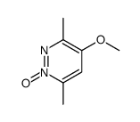 4-methoxy-3,6-dimethyl-1-oxidopyridazin-1-ium Structure