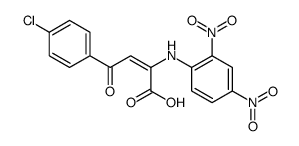 4-(4-chlorophenyl)-2-(2,4-dinitroanilino)-4-oxobut-2-enoic acid结构式