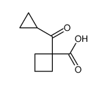 1-(cyclopropanecarbonyl)cyclobutane-1-carboxylic acid Structure