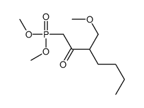 1-dimethoxyphosphoryl-3-(methoxymethyl)heptan-2-one结构式