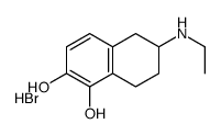 6-(ethylamino)-5,6,7,8-tetrahydronaphthalene-1,2-diol,hydrobromide结构式