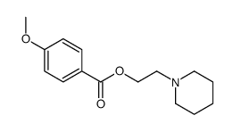 2-piperidin-1-ylethyl 4-methoxybenzoate结构式