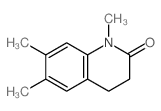 2(1H)-Quinolinone,3,4-dihydro-1,6,7-trimethyl-结构式