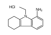 9-ethyl-6,7,8,9-tetrahydro-5H-carbazol-9-ium-1-amine,chloride结构式