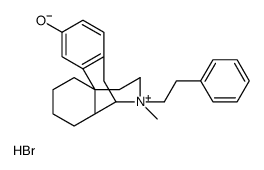 Morphinium,3-hydroxy-N-methyl-N-phenethyl-,bromide,(-) Structure