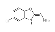 5-氯苯并噁唑基-2-肼结构式