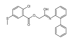 [2-oxo-2-(2-phenylanilino)ethyl] 2-chloro-5-methylsulfanylbenzoate结构式