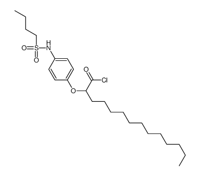 2-[4-(butylsulfonylamino)phenoxy]tetradecanoyl chloride Structure