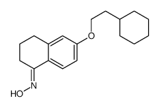 N-[6-(2-cyclohexylethoxy)-3,4-dihydro-2H-naphthalen-1-ylidene]hydroxylamine Structure