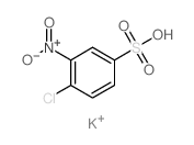 Benzenesulfonic acid,4-chloro-3-nitro-, potassium salt (1:1) Structure