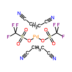 Tetrakis(acetonitrile)palladium(II) Bis(trifluoromethanesulfonate) picture