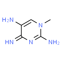 2,5-Pyrimidinediamine,1,4-dihydro-4-imino-1-methyl-(9CI)结构式