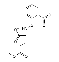 (2S)-5-methoxy-2-[(2-nitrophenyl)sulfanylamino]-5-oxopentanoate结构式