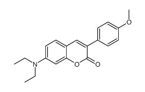 7-(diethylamino)-3-(4-methoxyphenyl)-2H-chromen-2-one Structure