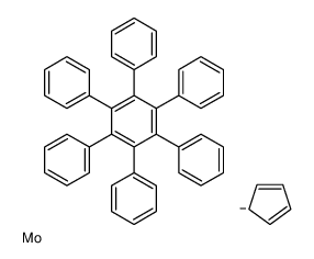 cyclopenta-1,3-diene,1,2,3,4,5,6-hexakis-phenylbenzene,molybdenum Structure