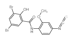 Benzamide,3,5-dibromo-2-hydroxy-N-(4-isothiocyanato-2-methoxyphenyl)- picture