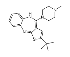 2-tert-butyl-4-(4-methylpiperazin-1-yl)-5H-thieno[3,2-c][1,5]benzodiazepine结构式