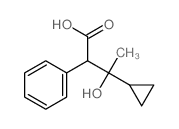 Benzeneacetic acid, a-(1-cyclopropyl-1-hydroxyethyl)- Structure