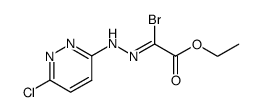 ethyl 2-bromo-2-(2-(6-chloropyridazin-3-yl)hydrazono)acetate结构式