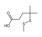 4-Methyl-4-(methyldisulfanyl)pentanoic acid结构式