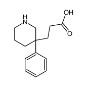 3-(3-phenylpiperidin-3-yl)propanoic acid结构式