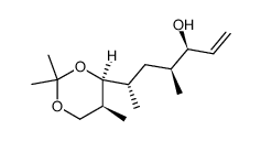 (3S,4S,6S)-4-methyl-6-((4S,5S)-2,2,5-trimethyl-1,3-dioxan-4-yl)hept-1-en-3-ol Structure