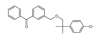 (3-((2-(4-Chlorophenyl)-2-methylpropoxy)methyl)phenyl)phenylmethanone structure