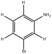 3-bromoaniline-d4结构式