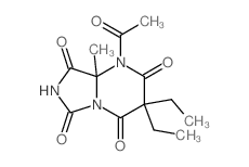 Imidazo[1,5-a]pyrimidine-2,4,6,8(3H,7H)-tetrone,1-acetyl-3,3-diethyldihydro-8a-methyl- picture