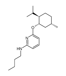 (1S,2R,5S)-(+)-butyl-[6-(2-isopropyl-5-methylcyclohexyloxy)-pyridin-2-yl]-amine Structure