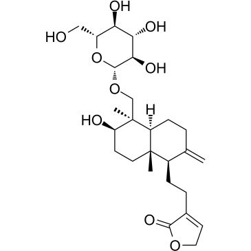 穿心莲内酯糖苷结构式